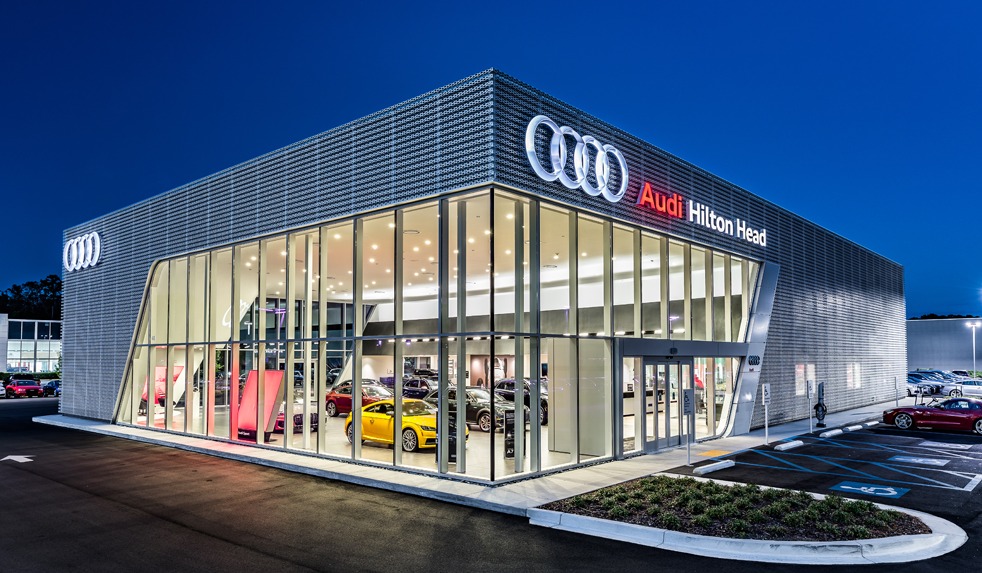 Audi car dealership in South Carolina.
